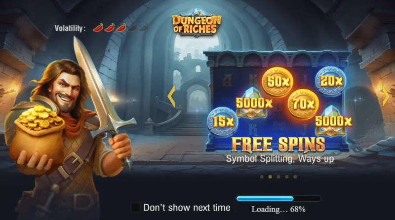 Dungeon of Riches - dungeon loading screen